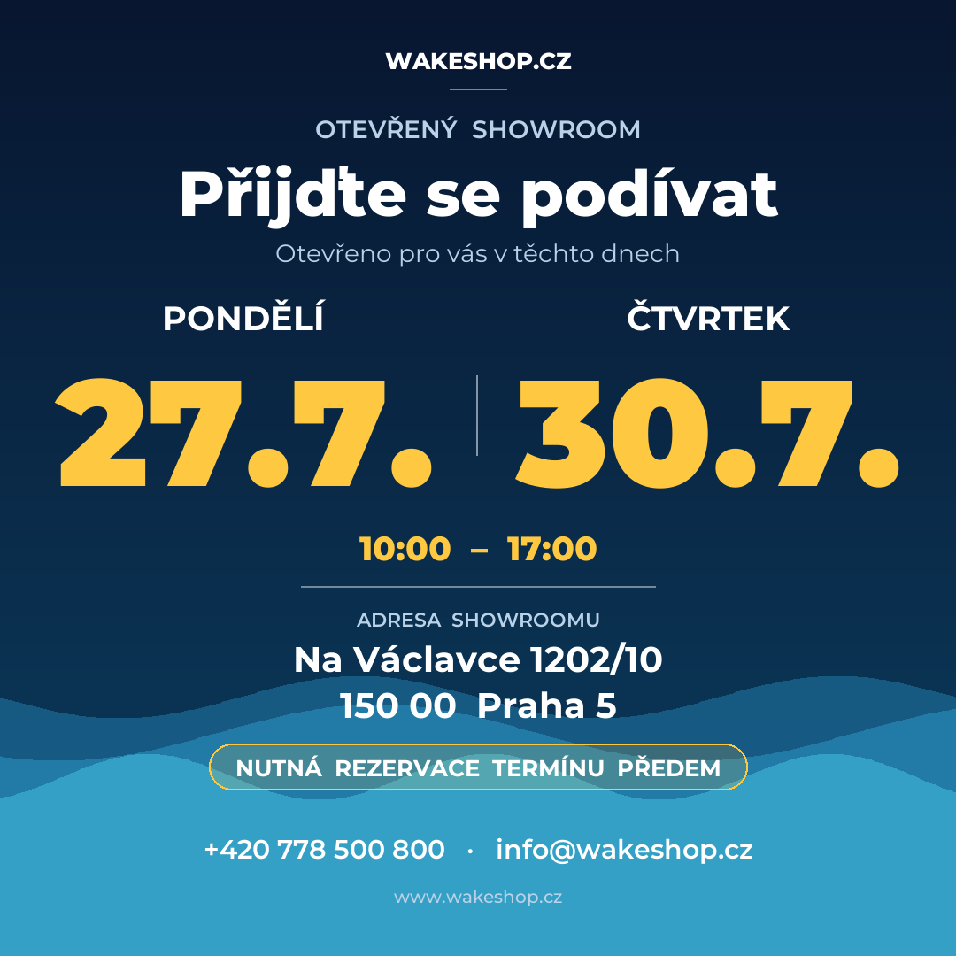 Otevřený showroom 27.7. a 30.7. — Na Václavce 1202/10, Praha 5