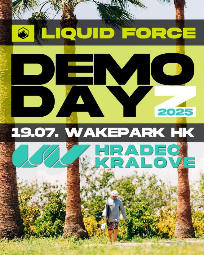 Další zastávka Liquid Force DEMO DAYZ 2025 se blíží. Letos bude v Hradci 2x tohle je první termín. Přijď si vyzkoušet to...